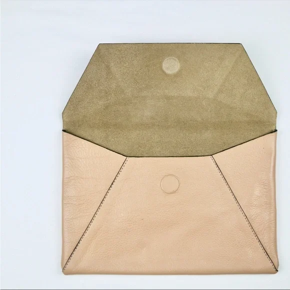 Frank + Oak envelope leather pouch/clutch - Picture 4 of 7